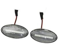 QASULER For Opel, Vauxhall, Vectra B MK1 1995 1996 1997 1998-2002 Lámpara repetidora de señal giro dinámica indicador LED luz posición lateral Luz de señal de giro del coche