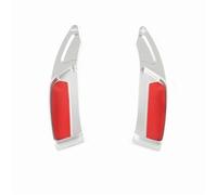 QASULER for Peugeot, 208 308 508 Allure PSE 2008 3008 5008 SW GT Line R Accesorios extensores de paleta cambio volante coche híbrido Cubierta del ala lateral del alerón trasero del coche(BLACK Silver)