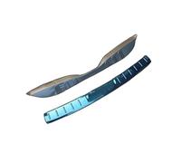 QASULER For Peugeot, 301 2012-2019 Protector de Parachoques Trasero Coche Embellecedor Placa Banda Rodadura Maletero Acero Inoxidable Accesorios Protector de parachoques trasero de coche de goma