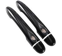QASULER , for Renault, Fluence 2009-2017 Cubierta de manija de puerta de coche negra brillante 2010 2011 2012 2013 2014 2015 2016 moldura de manija de puerta exterior(BLACK 2dr No Key 2 Buttons)