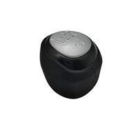 QASULER For SAAB, 9-3 2003 2004 2005 2006 2007 2008-2012 Perilla de cambio de marchas de coche de 5/6 velocidades cubierta de cuero real Perilla de palanca de cambios manual(5 speed)
