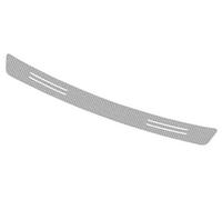 QASULER for Seat, for IBIZA 2014 2015 2016-2020 Protector de Parachoques Trasero for Maletero Coche Etiqueta Fibra Carbono Accesorios Estilo Protector de goma del parachoques trasero del coch(Silver)