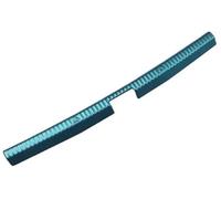 QASULER For Skoda, for Octavia, 2007-2018 Protector de Parachoques Trasero Coche Placa Banda Rodadura Maletero Estilo Ajuste Acero Inoxidable Protector de parachoques trasero de coche de goma(BLACK 5)