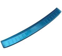 QASULER For Skoda, for Octavia, 2007-2018 Protector de Parachoques Trasero Coche Placa Banda Rodadura Maletero Estilo Ajuste Acero Inoxidable Protector de parachoques trasero de coche de goma(BLACK 4)