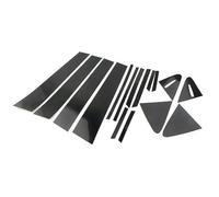 QASULER For Toyota, for Corolla, 2019-2022 2020 2021 Kits de Cubierta moldura Puerta Ventana Pegatinas Postes Pilar Decoración Accesorios Exteriores automóvil Cubierta de ajuste de ventana de coche