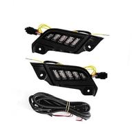 QASULER For Toyota, for Tacoma 2012 2013 2014 2015 LED DRL Luz de circulación diurna Luces diurnas blancas Lámpara señal giro amarilla 12V Accesorios for automóvil Luz de señal de giro del coche