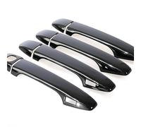 QASULER For Toyota, Wish AE20 2010-2017, cubierta de manija de puerta de automóvil negra brillante, almohadilla adhesiva, accesorios de estilo moldura de manija de puerta exterior(BLACK Keyless Entry)