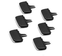 QASULER For, XC90 V90 S90 Kit de reparación Clip ventilación aire acondicionado coche, rejilla CA delantera y trasera, lengüeta salida, deslizador Clip de ventilación(BLACK Onecolor)