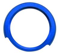 QASULER Funda de anillo cubierta aleación aluminio for motor coche, for, E46 E90 E60 E39 F30, pegatinas botón inicio, accesorios, estilo Calcomanía de adorno para arranque por botón del v