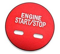 QASULER Funda de pegatinas diseño anillo botón cubierta motor parada arranque coche, for Chevrolet, for Holden Equinox, for Cadillac, accesorios Calcomanía de adorno para arranque por botón del v