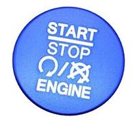 QASULER Funda for cubiertas de anillo motor, botón arranque y parada estilo Interior coche, for Jeep, Commander Wrangler Grand Cherokee Calcomanía de adorno para arranque por botón del v