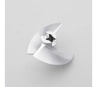 QASULER Hélice CNC de Metal y Aluminio, Bomba de Chorro, propulsor de hélice de 4mm, 5mm de diámetro del Eje, 40mm, 26mm, Barco RC Jet Drive, 1 ud. Hélice de Motor de Barco(D40xd4mm)