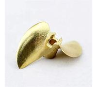 QASULER Hélice de Cobre for Barco a Control Remoto, D30/32/35/38/44/48/50/52mm, 2 Cuchillas, hélice Positiva, 3,18mm/4mm/4,76mm, Eje de Barco Hélice de Motor de Barco(D32mm For 3.18mm)