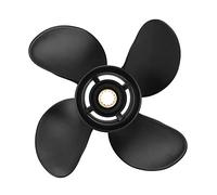 QASULER Hélice de Motor fueraborda Barco RH 10,4x12 Pulgadas, 4 Cuchillas, 13 Uds., Marino Estriado, for Suzuki, 35-65HP Hélice de Barco