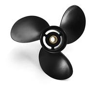 QASULER Hélice fueraborda 9,9-20HP 48-897752A11 del Barco de la aleación de Aluminio 9,25 x 10 Hélice de Motor de Barco