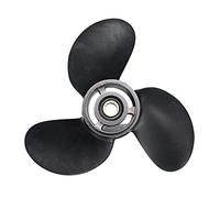 QASULER Hélice fueraborda de Motor de Barco, Paleta giratoria de 3 Palas de aleación de Aluminio 3B2W64517-1 8.5X9 for Barco, for Tohatsu, Nissan- 8-9.8Hp Hélice de Motor de Barco