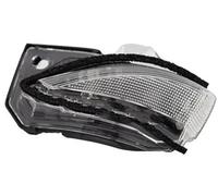 QASULER Indicador de espejo lateral exterior retrovisor luz señal giro lámpara indicadora, for Toyota, for Corolla, 2019 2020 2021 Luz de señal de giro del coche(BLACK Left Side)