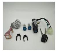QASULER Interruptor de encendido, for WH125T, cerradura de motocicleta, juego de llaves de interruptor de encendido de motocicleta, 5 cables, 24 mm, juego de cerradura de interruptor eléctrico for mot