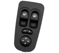 QASULER Interruptor de ventana 735360605 Botón elevación eléctrico control energía del automóvil, para Lancia, para Ypsilon 2003-2011 735360604 Interruptor de ventana eléctrica(BLACK 735360605)
