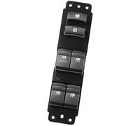 QASULER Interruptor de ventana 8581009100Hcc Control elevación maestro energía eléctrica Coche del lado conductor delantero, para Ssangyong, para Interruptor de ventana eléctrica