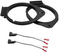 QASULER Juego de 2 anillos espaciadores for altavoz, adaptador espaciador for altavoz de agudos, for Chevrolet, for Camaro, 1993-2002, resistente al agua, for 6.5#39;#39; ABS negro delantero Anillo es