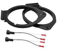 QASULER Juego de 2 anillos espaciadores for altavoz, adaptador espaciador for altavoz de agudos, for GMC Yukon 2015-2022, resistente al agua, for 6x9#39;#39; ABS negro delantero Anillo espaciador para