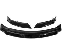 QASULER Juego de 3 divisores for BYD, Seal EV y DM-i 2022-2024, Accesorios Exteriores for Parachoques Delantero, alerón, Kit carrocería (impresión Carbono) Alerón de Coche(Black Glossy Black)