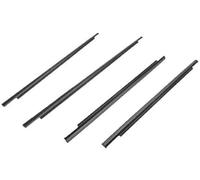 QASULER Juego de 4 burletes for ventanas y puertas coche, compatibles con FJ Land Cruiser (modelos 2007-2014) Burlete para puerta de coche