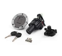 QASULER Juego de llaves de bloqueo de tapa de gasolina y gas for interruptor de encendido de motocicleta, for XJR400 93-02, XJR600 94-98, YZF600 96-03, YZF1000 97-98. Accesorios para motocicletas