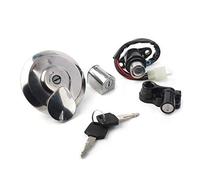 QASULER Juego de llaves de bloqueo for tapa de tanque de combustible de motocicleta, interruptor de encendido for CBT125 Accesorios para motocicletas