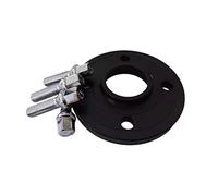 QASULER Kit de ampliación del espaciador la rueda coche 4x98 Hubcentric 58.1 Adaptador aluminio Espaciadores, for Fiat, Alfa, Romeo, SpA Separadores Espaciador de rueda de coche(BLACK 1 Piece 20mm)