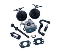 QASULER Kit de filtro línea aceite manguera tapas combustible carburador, for reemplazo motosierra STIHL, MS180 MS170 017 018, for Zama, C1Q-S57B Tapa del tanque de combustible para maquinaria de