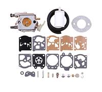 QASULER Kit de reparación de Junta de diafragma de Filtro de Manguera de línea de Combustible de carburador, for Motosierra Husqvarna 51 55, for Walbro, Carb WT-170-1 K20-WAT Carburador de Motosierra