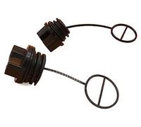 QASULER Kit de tapa combustible aceite, for Partner, 350 351 370 371 390 420 Piezas repuesto motor gas motosierra Tapa del tanque de combustible para maquinaria de