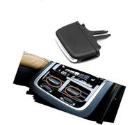 QASULER Kit reparacion Clip pestaña perilla deslizante salida rejilla ventilacion trasera Interior aire salpicadero for VOLVO V90 S90 XC90 2016-2024 Clip de ventilación(BLACK 1pc)