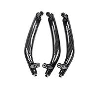 QASULER LHD 3 Piezas de Fibra de Carbono ABS Cubierta Interior de Ajuste de manija de tracción de Puerta Interior de Coche, for, for X5 X6 F15 F16 Cubierta de manija de puerta de fibra de carbono