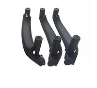 QASULER LHD RHD Juego de manijas de Puerta de Panel de reposabrazos de Puerta Interior Izquierda Derecha, for X3 X4 F25 F26 2010-2016 Cubierta de manija de puerta de fibra de carbono(LHD 3PCS Black)