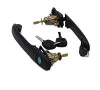 QASULER MANIJA DE PUERTA DELANTERA IZQUIERDA DERECHA CON BARRIL BLOQUEO, for Ford, GALAXY 1995-2006 6K0837205 6K0837206 33MM LONGITUD DEL PIN Kit de cerradura para manija de puerta de coche(2pcs)