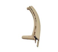 QASULER Manija de puerta interior del pasajero izquierda y derecha con conjunto de cubierta de cuero, for, for X5 X6 E70 E71 E72 2007-2013 Cubierta de manija de puerta de fibra de carbono(Left Beige)