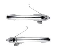 QASULER Manija exterior de puerta cromada for 500 (2007-2020), lado izquierdo y derecho, 735592026, 735592012 (RHD) Manija de puerta de repuesto externa