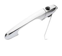 QASULER Manija exterior de puerta delantera izquierda cromada duradera for 500 735485875, 735451697, 68069943ab Manija de puerta de repuesto externa(Right)