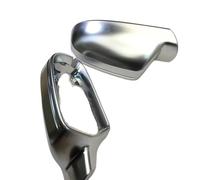 QASULER Matt Chrome Mirror Cover Rearview Side Cap, for, A3 A4 A5 B8.5 B8K 2011-2016 8F0857527B 8F0857528B Cubierta para espejo retrovisor de coche(Without Side Assist)