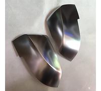 QASULER Matt Chrome Mirror Cover Rearview Side Cap, for, X1 X5 E53 E60 E87 E90 Cubierta para espejo retrovisor de coche