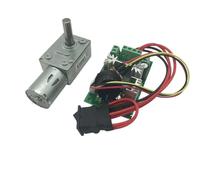 QASULER Motor de Engranaje helicoidal de 12 V CC con escobillas, Eje D7 de 8 mm, Longitud del Eje de 25 mm, autobloqueo, for Bricolaje, JGY 370 Motor de Torno(40rpm 12v Package J)