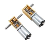 QASULER Motorreductor de CC Miniatura con Engranaje helicoidal autoblocante 1218 N20, 12 V, bajo Consumo, for un Motor de Eje único y Doble. Motor de Torno(6v100rpm Single Axis)