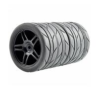 QASULER Neumáticos de Goma 4 Uds., Rueda ABS, for HSP, HPI, Coche Carretera 1:10 RC 905-6087 Juego de Ruedas de Carreras RC(905B-6087)