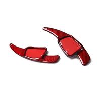 QASULER Paleta de cambio extensión del volante fibra carbono real, for A3 A5 S3 S4 Q2 Q5 2017 y TTS A4L Q7 2016-2017 TT 2015-2017 Cubierta del ala lateral del alerón trasero del coche