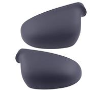 QASULER Par de cubierta puerta espejo retrovisor plateado mate, carcasa, for VW, Golf, Rabbit, Jetta, MK5 1K0 857 537 538 Cubierta para espejo retrovisor de coche