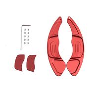 QASULER Par de levas extensión for cambio volante coche aluminio, for VW, Golf 7 2015-, Scirocco, Sagitar Gli R-line Gts, POLO, Gti Polea loca de la plataforma del cortacésped(Rot)