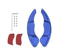 QASULER Par de levas extensión for cambio volante coche aluminio, for VW, Golf 7 2015-, Scirocco, Sagitar Gli R-line Gts, POLO, Gti Polea loca de la plataforma del cortacésped(Blue)
